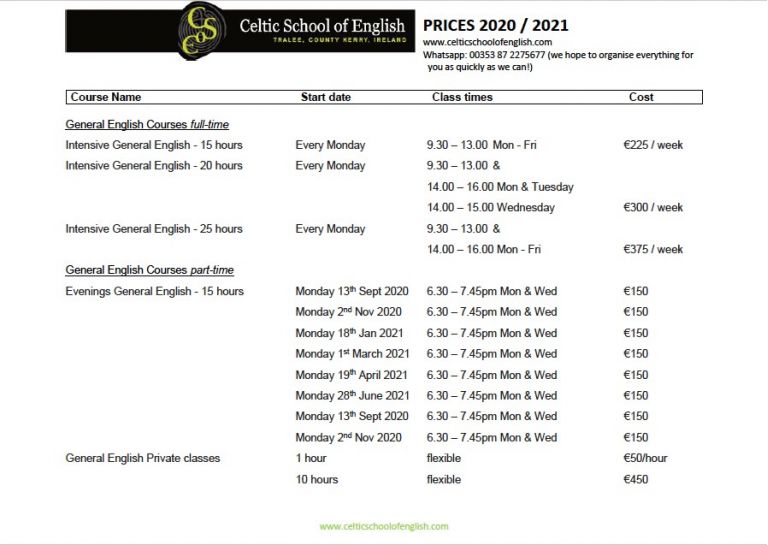 Course Prices